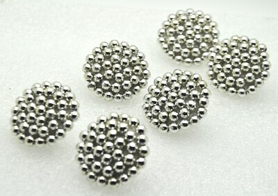 wholesale lot of 3 paire silver Faux Pearl Bead Button Clip On handmade Earrings