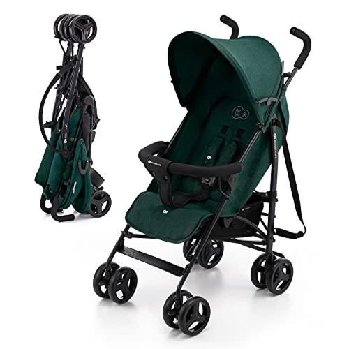 Passeggino Leggero Kinderkraft TIK 6.5 Kg - Pieghevole A Ombrello, Con Schienale Reclinabile, Grigio