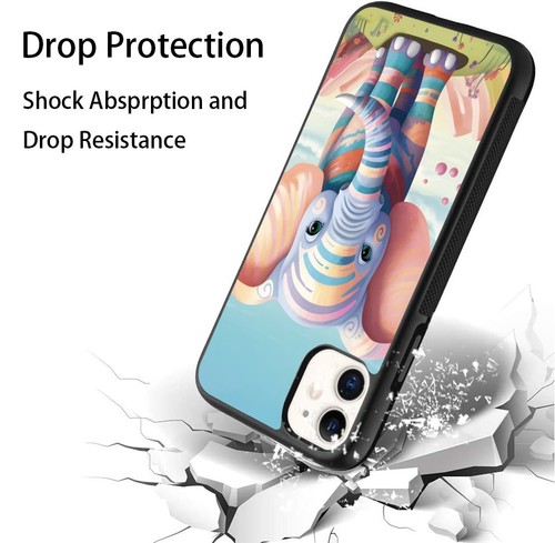 textured Cute tribal elephant TPU Cover For Apple iPhone For Samsung - Picture 25 of 25