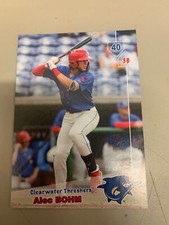 Alex Bohm Card 2019 Clearwater Threshers Team Card