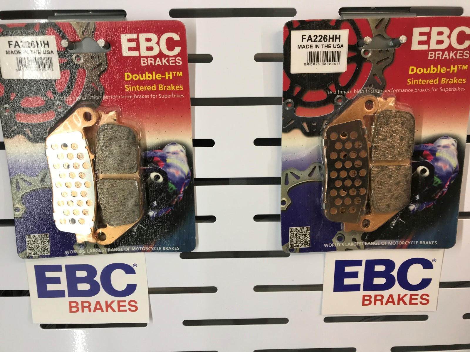HONDA HORNET CB600 FRONT BRAKE PADS 1998 TO 2006 EBC FA226HH SINTERED