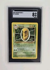 2000 Wizards Of The Coast Pokemon Set Base 2 II #47 Kakuna Unlimited SGC 8
