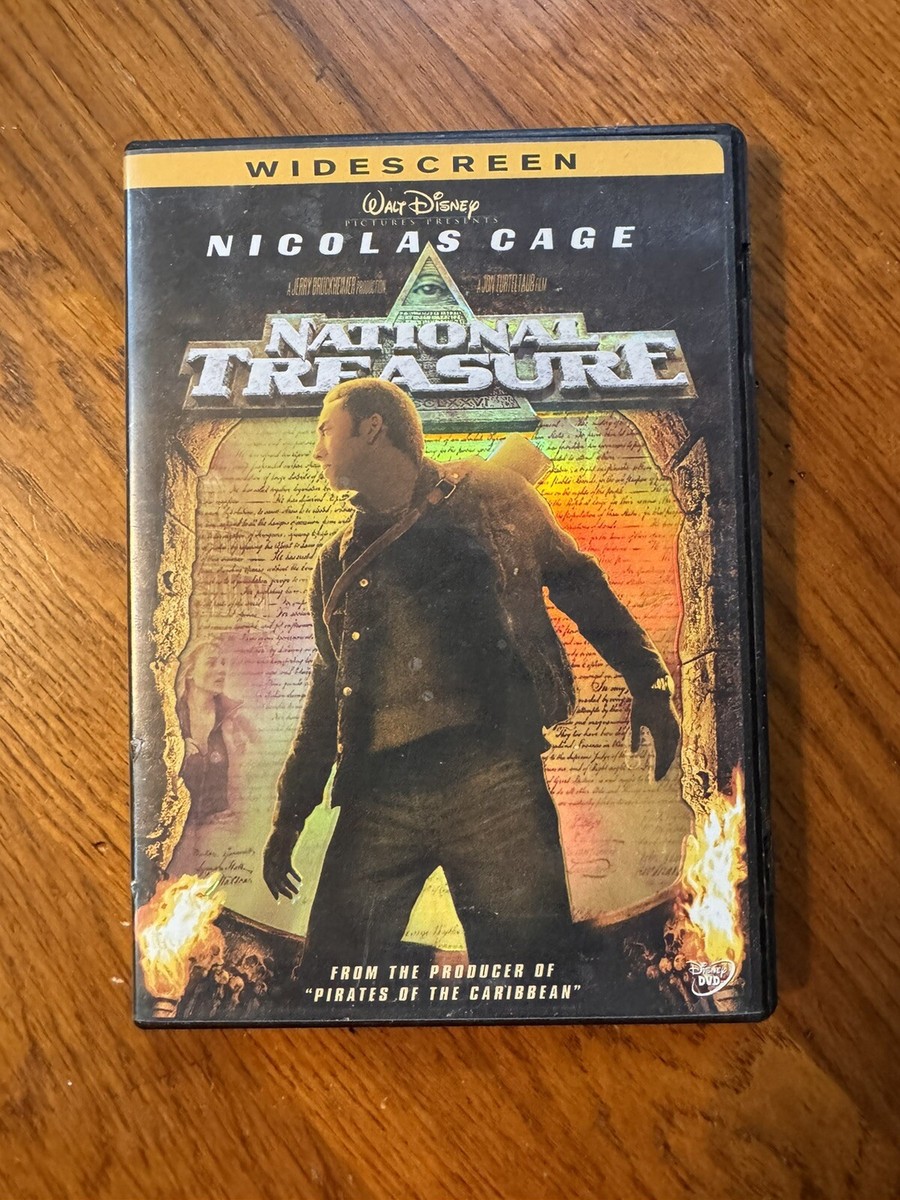 National Treasure (DVD, 2005 Widescreen Disney) Nicolas Cage Sean