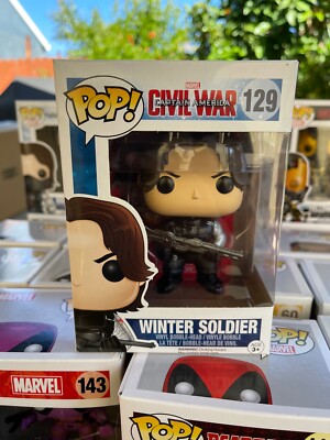Funko POP! Winter Soldier 129 Marvel Captain America Civil War 