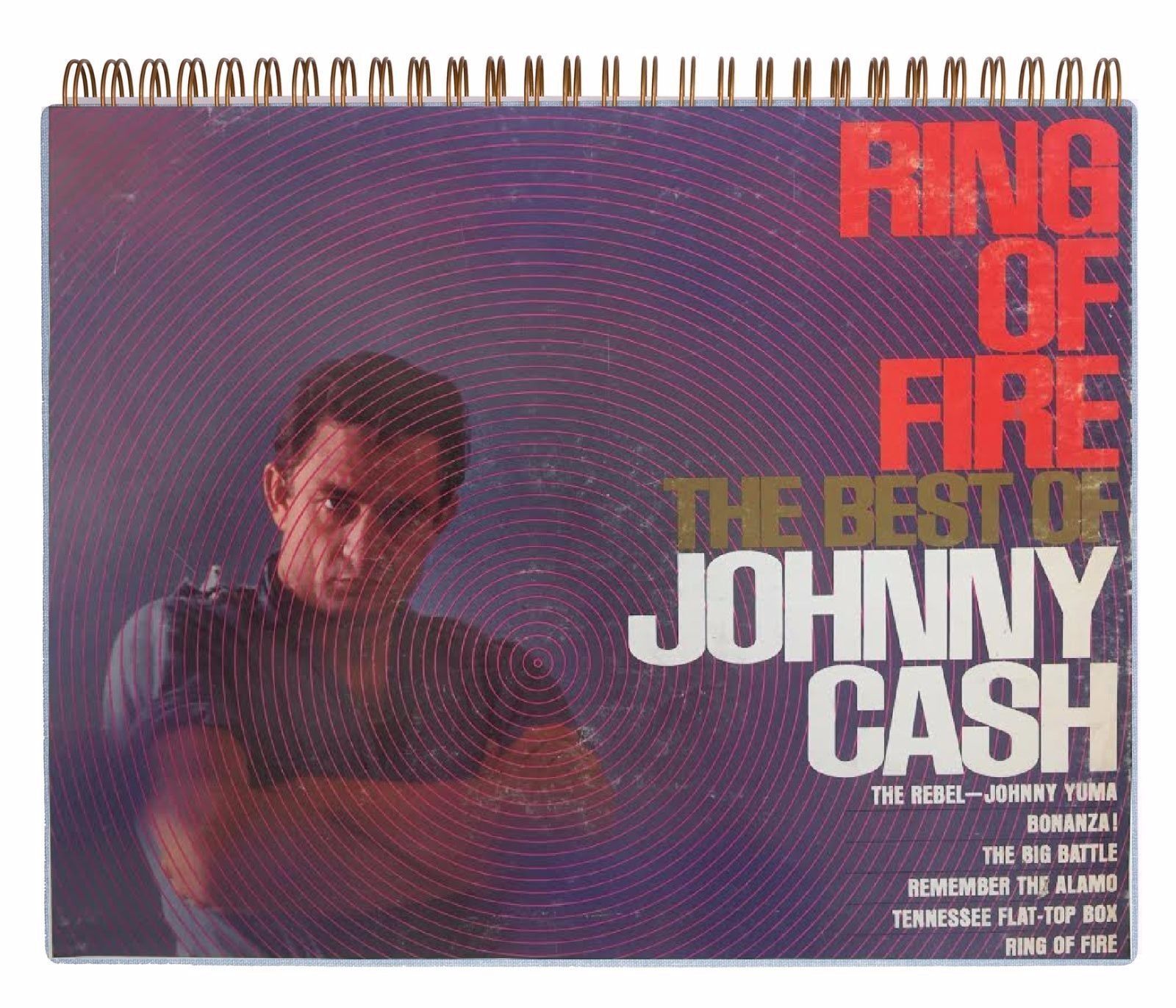 zwak beroemd Eervol Johnny Cash - Ring of Fire: The Best of Johnny Cash Album Cover Notebook  vintage | eBay