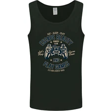 Escape Reality and Play Games Mens Vest Tank Top