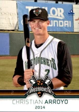 2014 Augusta Greenjackets Brandt #6 Christian Arroyo Spring Hill Florida FL Card