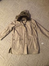 Timberland Weather Gear Jacket Rain Barn Chore Hooded Women’s Xs X-small Linen