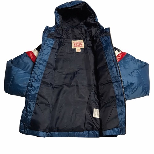 Levis Boys Puffer Jacket Size L (12-13 Years) Blue/ Multi Hooded Water Resistant - Picture 3 of 12