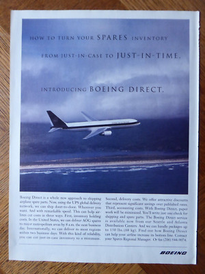 1996 PUB BOEING 757 UPS UNITED PAKETSERVICE AOG FLUGZEUG ERSATZTEILE ANZEIGE