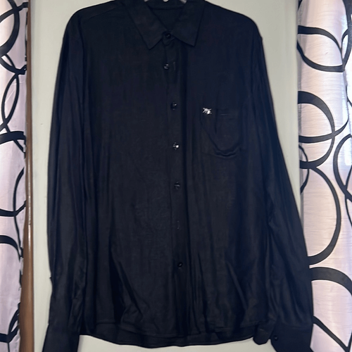 Adolfo Dominguez black long sleeve button down shirt - Picture 3 of 11