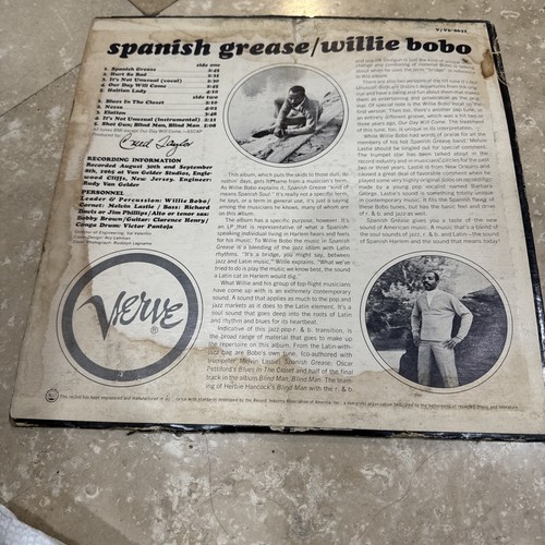 Willie Bobo - Spanish Grease (LP, Album) - Picture 2 of 4