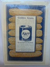 1903 KARO CORN SYRUP Uses GOLDEN GRAIN vintage art print ad