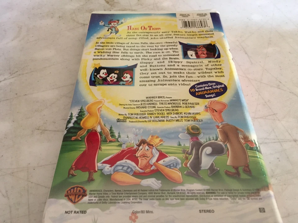 Animaniacs Wakko's Wish VHS - Image 2 of 4