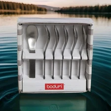 Bodum Barcelona Espresso Spoon Set of 6 Stainless Steel Model K6334 NEW IN BOX