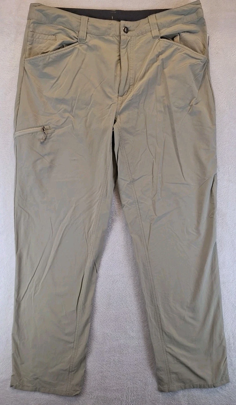 Patagonia Pants Mens Quandary 38x31 Utility Tech Climbing Hiking Beige 55181SP22