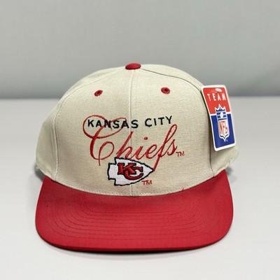 NWT 90s Vintage Drew Pearson Hat NFL Kansas City Chiefs Strapback Cap