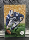 Gino Marchetti Signed W/HOF Inscription Goal Line Art Postcard-JSA CK34417