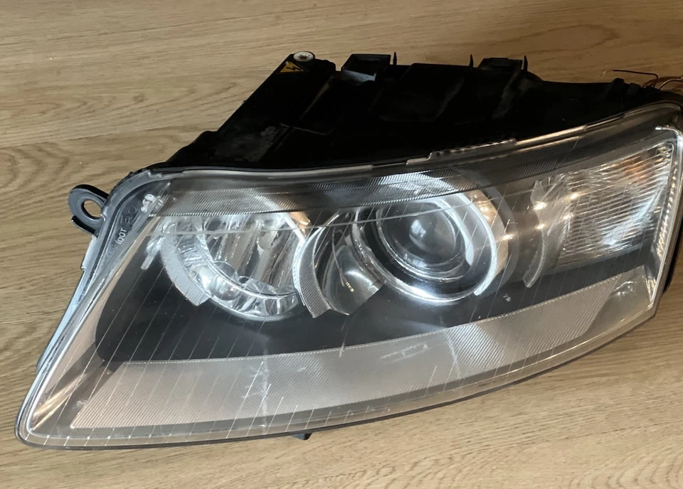 05-08 AUDI A6 HID XENON ADAPTIVE HEAD LIGHT HEADLIGHT DRIVER LEFT GENUINE OEM - Image 3 of 4