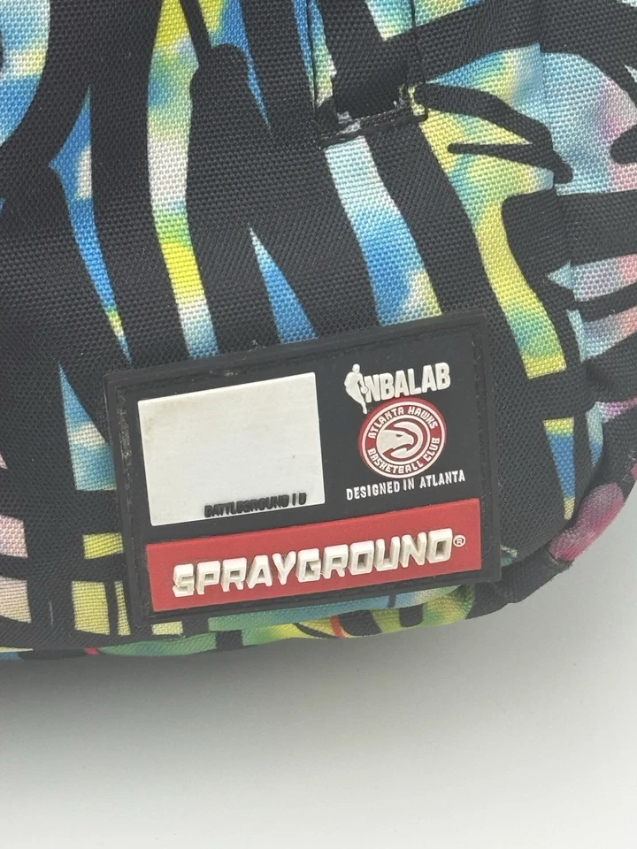Sprayground NBA Atlanta Hawks Graffiti Backpack - Image 3 of 4