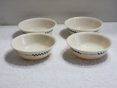 4 Vintage Corelle By Corning Farm Fresh Homemade Pattern Soup Cereal Bowl 6 1/4''