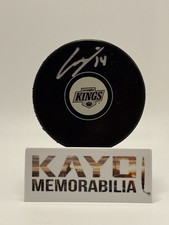 Alex Laferriere LA Kings Signed Logo Puck 