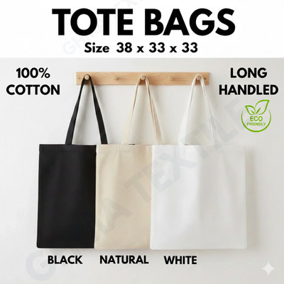 10 x 100 % BAUMWOLLE EINKAUFSTASCHEN UNI UMWELTFREUNDLICH BEUTELTASCHE SCHULTER SHOPPER HANDTASCHE
