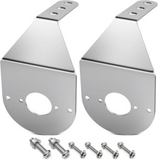 2Pcs Stainless Steel Watermelon Light Brackets Angled Mirror Turn Signal Mountin