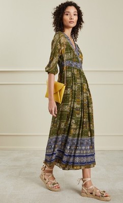 Max Mara  dressfor Mac Duggal Blue Floral Gown Size 4