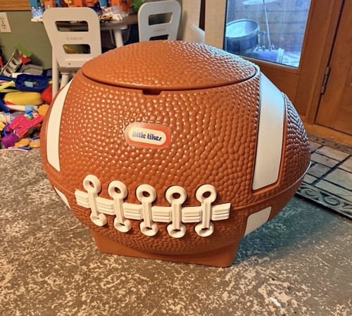 Vintage 1975 Little Tikes Football Toy Box / Chest /Tailgating Cooler w/ Lid