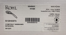 Rohl 50126HS3STN Tenerife 5" Three Function Handshower - Satin Nickel