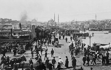 Istanbul / Constantinople View of the Galata Bridge over the G- 1910 Old Photo 1