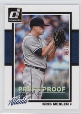 2014 Panini Donruss Press Proof Silver 38/199 Kris Medlen #71 1i7
