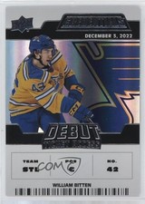 2022 Credentials Debut Ticket Access /999 Will Bitten Tier 1 William #115 1hs9