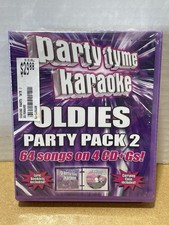 Party Tyme Karaoke: Oldies Party Pack 2 64-song Party Time 4 CD  G NEW Sealed
