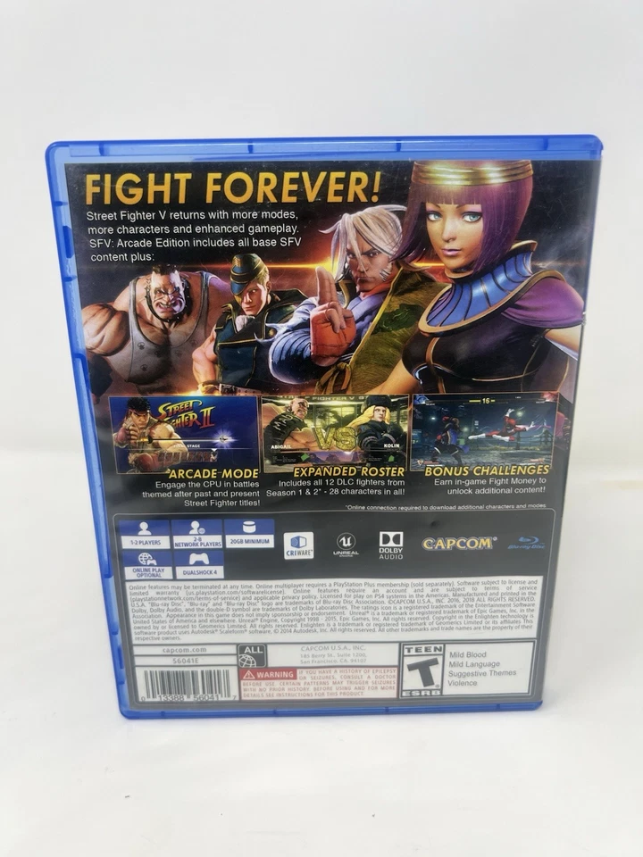 Street Fighter V: Arcade Edition (Sony PlayStation 4, 2018) - Imagem 3 de 3