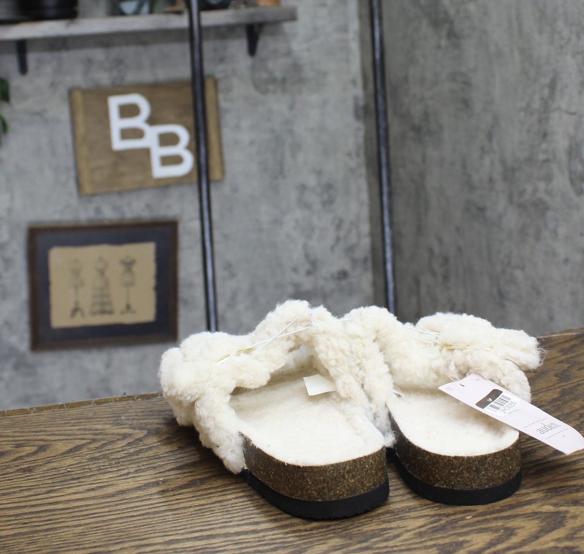 Auden Womens Jane Two Band Buckle Slide Slippers 91308535 Cream