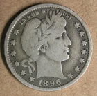 25c 1896-O Barber Quarter VG New Orleans Mint Semi-Key Date * AvenueCoin
