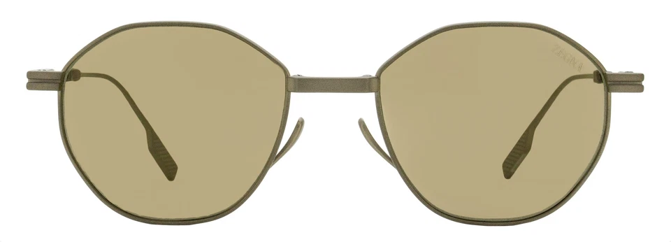 Gafas de sol plegables Zegna titanio EZ0247 34E bronce mate 53 mm Foto 2 de 3