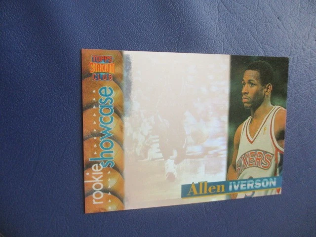 1996-97 Stadium Club RS25 Allen Iverson Rookie Showcase Hologram 76ers HOF SP RC - Image 2 of 3