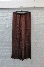 New Reformation Olina Silk Pant Mahogany Sz M
