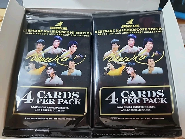 2 Packs 2024 Keepsake 50th Anniversary Bruce Lee Kaleidoscope 8 total Cards