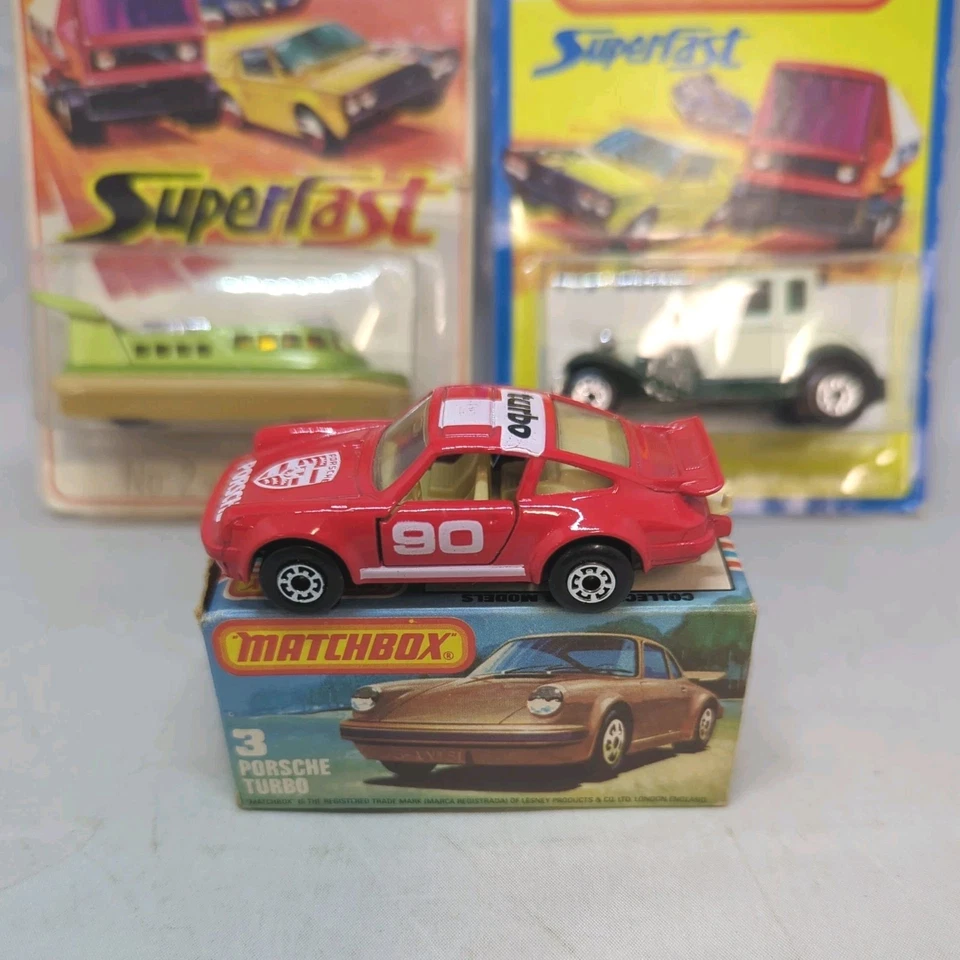 Matchbox Superfast Lote x3" Años 70 Lesney England Modelos inc Caja PORSCHE  Foto 4 de 4