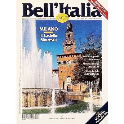 Zeitschrift Bell'Italia Nr. 200 Dezember 2002 Verlag Giorgio Mondadori