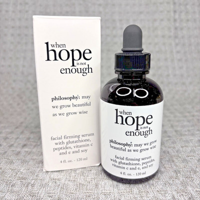 NIB philosophy Facial Firming Serum When Hope Is Not Enough 120 ml 4 fl oz