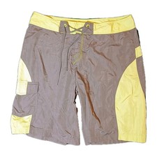 Columbia Omni Shield Advanced Repellency Men s Board Shorts Lime Green Grey 38