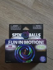 USB Rechargeable 22 LED light modes -Fun in Motion - Spinballs - Flow Poi Balls