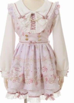 LIZLISA Romantic Cosmetics柄セットアップ ブラック 黒 lizlisa Romantic Cosmetic セットアップ