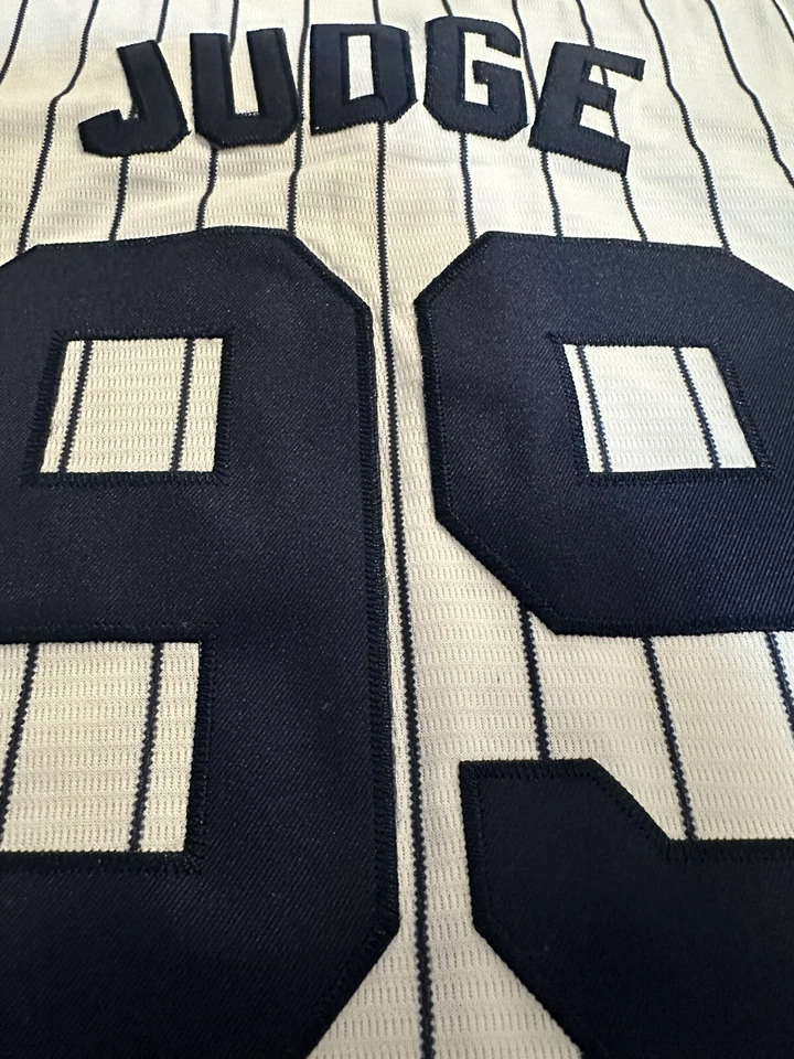 Camiseta deportiva juvenil Aaron Judge Nike - New York Yankees MLB blanca en casa - totalmente cosida Foto 4 de 4