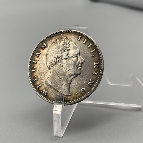 EAST INDIA COMPANY 1835 King William IIII One Rupee .917 Silver Coin Nice Grade - Picture 4 of 10